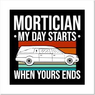 Mortician Funeral Director Mortuary Cemetery Posters and Art